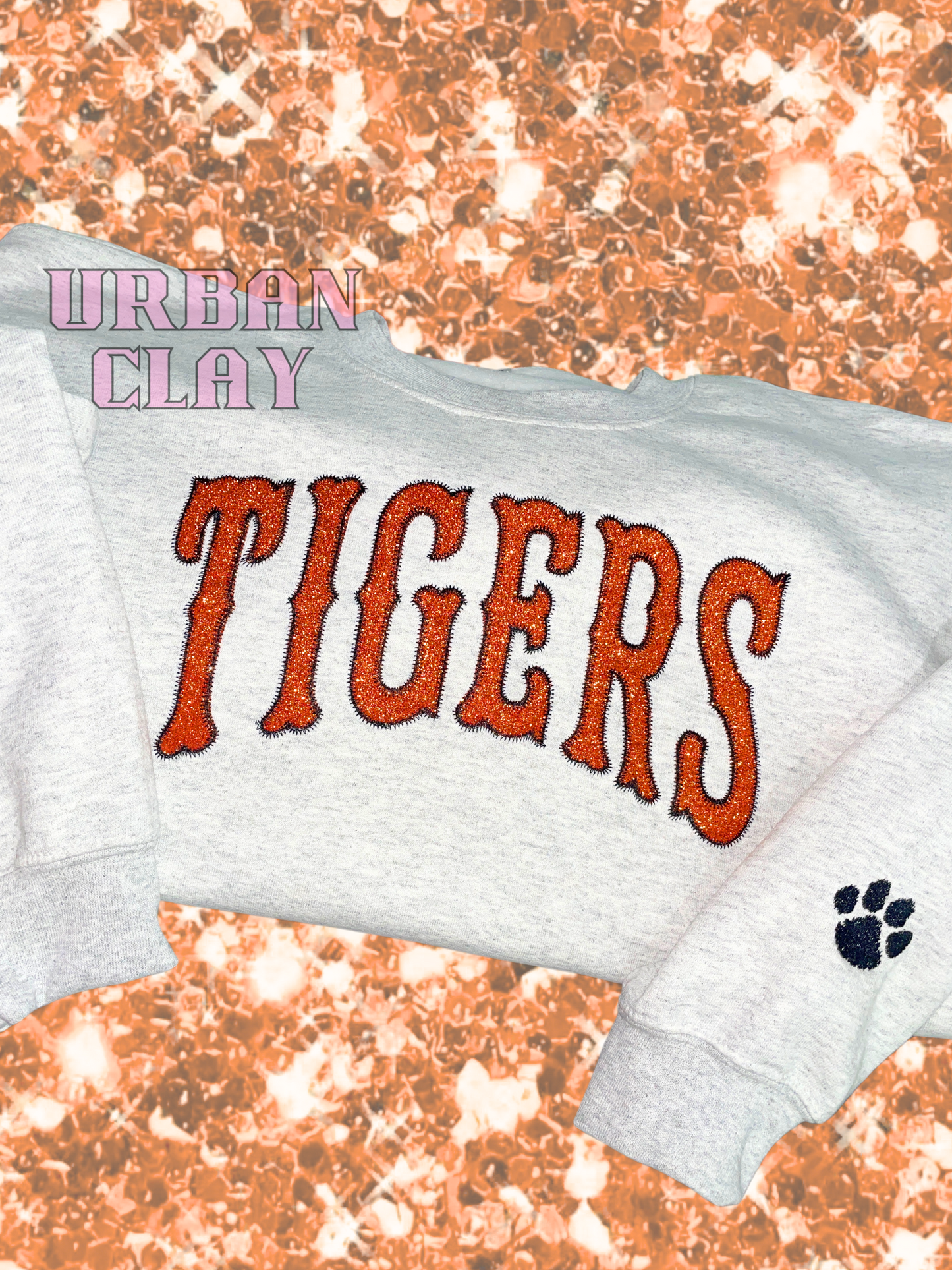 CUSTOM GLITTER MASCOT SWEATSHIRT || OR TEE
