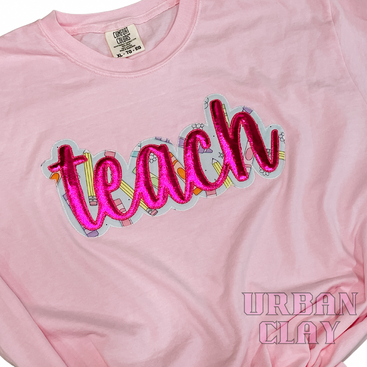 TEACH EMBROIDERED TEE