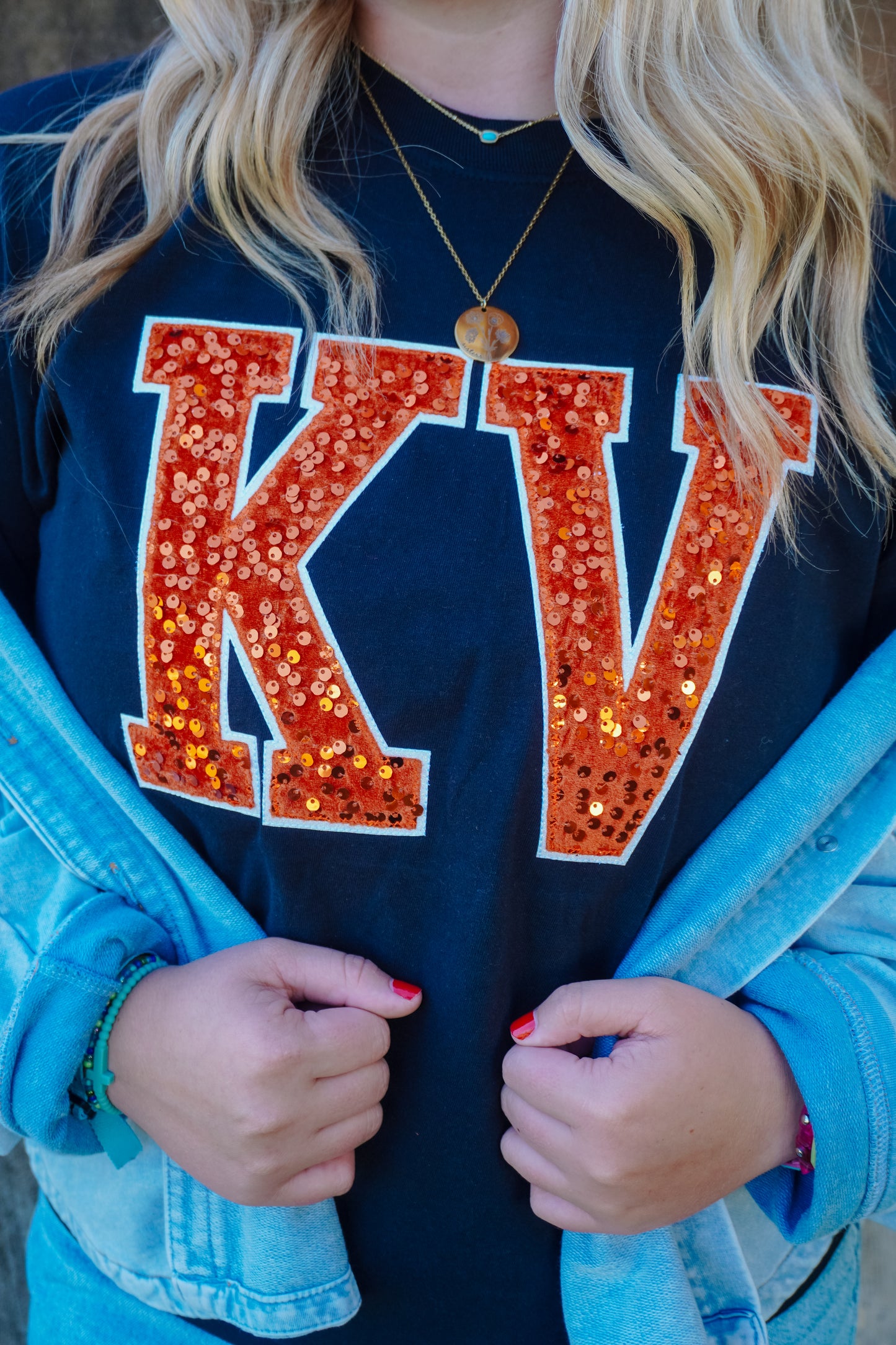 KV SEQUINS TEE