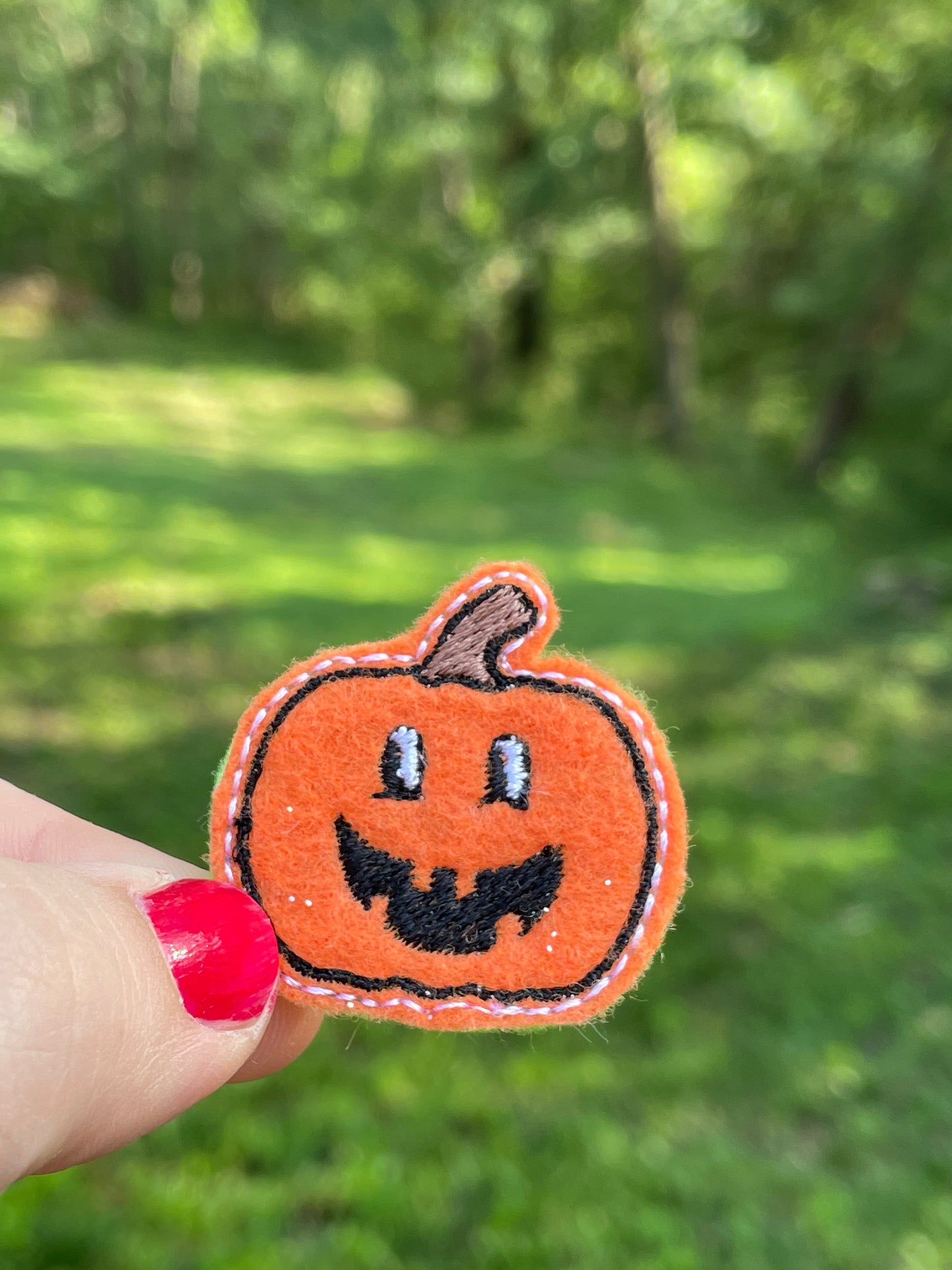 SMILEY PUNKIN’ BADGE BUDDIE