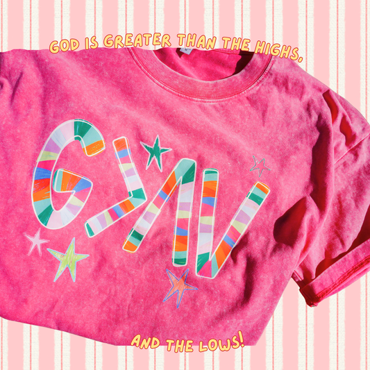 GOD IS GREATER OVERSIZED MINERAL WASH TEE