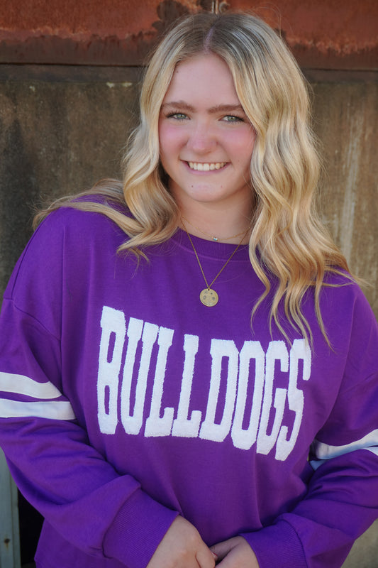 (PRE-ORDER) BULLDOGS LIGHTWEIGHT EMBROIDERED CREW