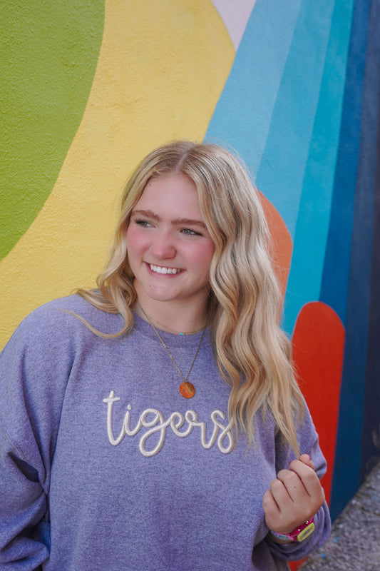 TIGERS PUFF METALLIC SWEATSHIRT