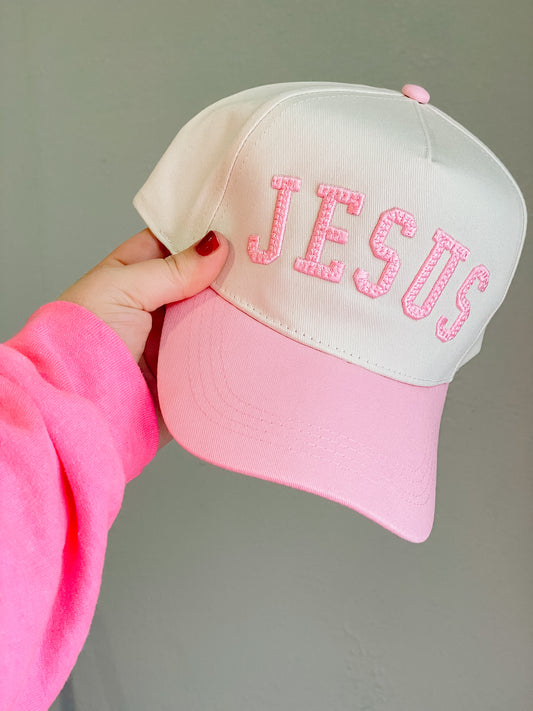 PINK JESUS HAT