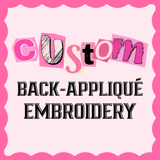 CUSTOM EMBROIDERY-LAST NAME ON BACK